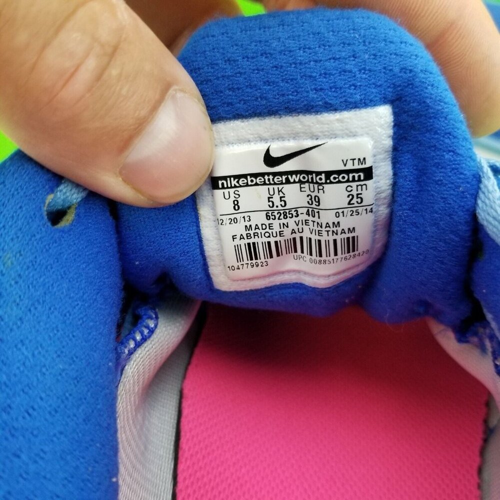 ✅Nike Women's Flex Experience RN 3 652853-401 Blue Pink Running Shoes Size 8 - Picture 6 of 16